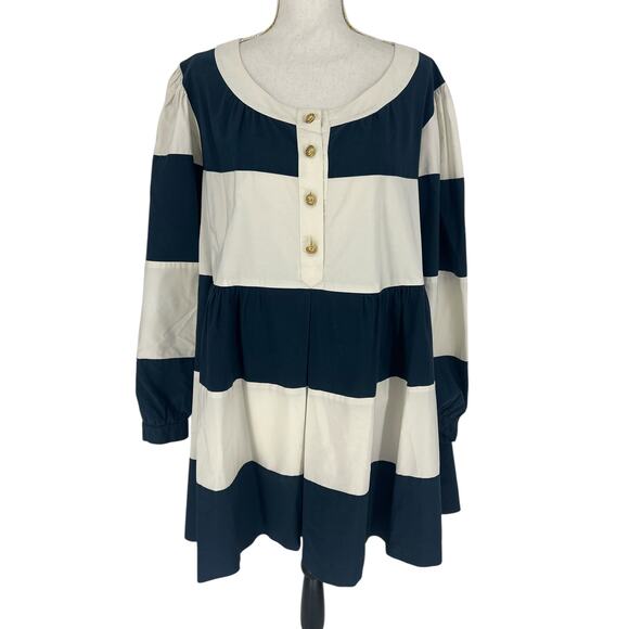 Moschino Couture Vintage Cruise me Baby Stripe Button Front Dress - Picture 4 of 15